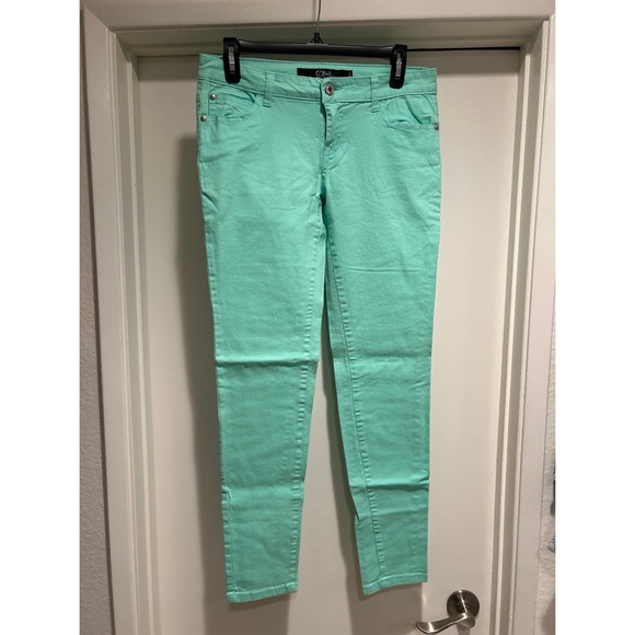 c pink Pants - 3/$10! Teal Skinny Jeans